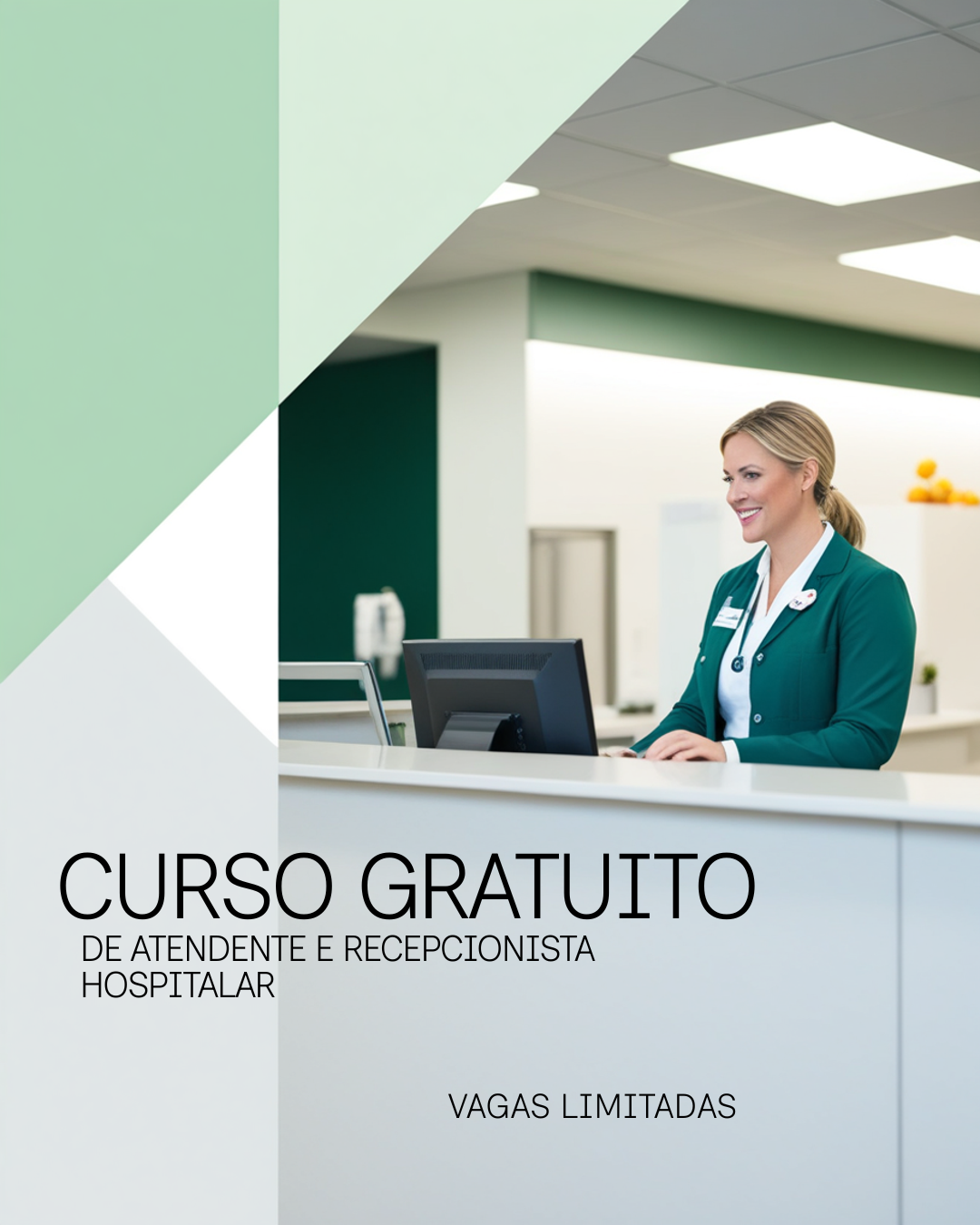 Curso Gratuito de Atendente e Recepcionista Hospitalar