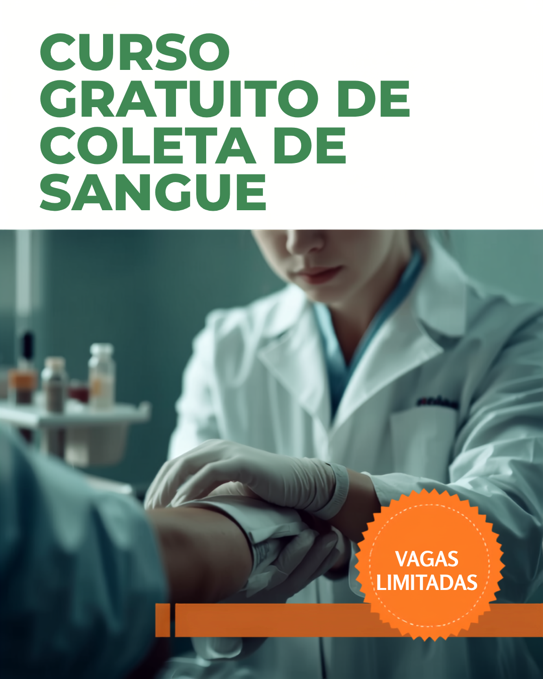 Curso Gratuito de Coleta de Sangue